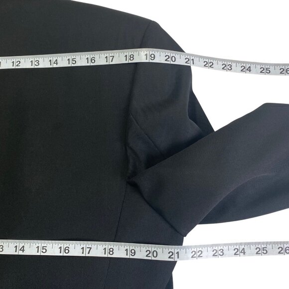 Vintage Peerless Mens Double Breasted Blazer | 42 | Black | Wool - Picture 8 of 12